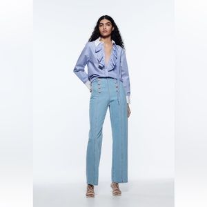 Loose cuffed hem jeans from Zara